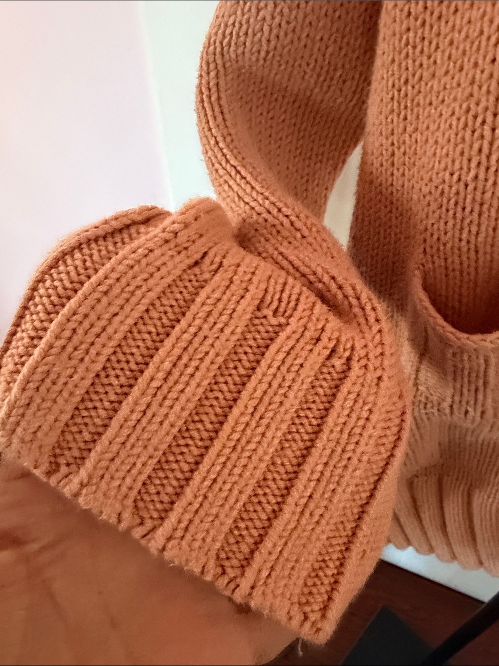 LOFT Peach Open-Front Button Cardigan - Picture 5 of 7